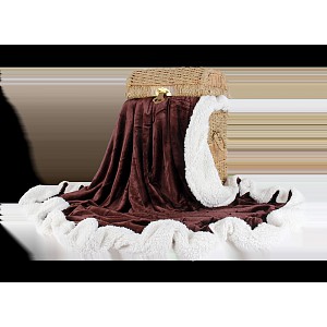 Deka beránek 150x200 - Hnědá