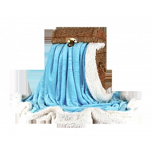 Deka beránek 150x200 - Světle modrá