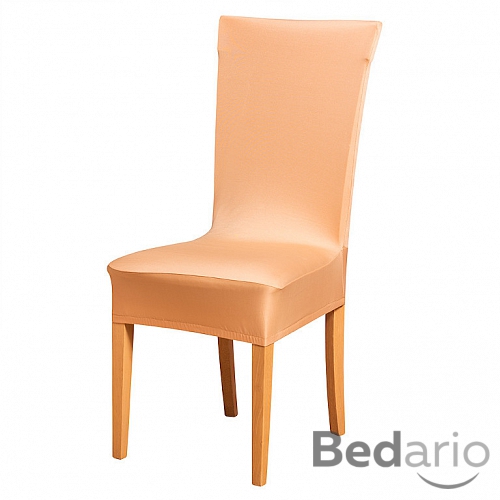 Univerzální elastický potah na židli - Broskvová