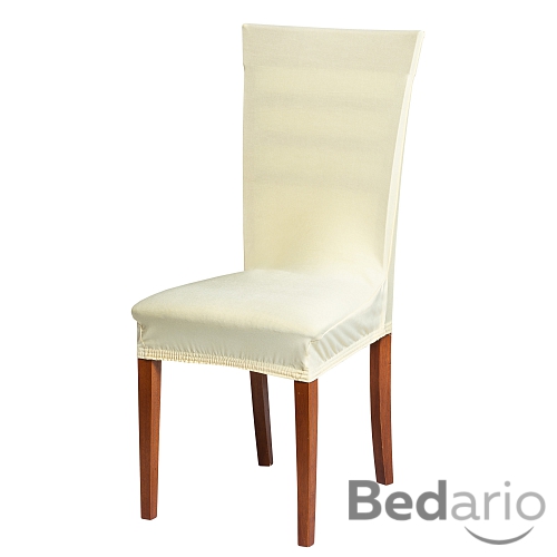 Univerzální elastický potah na židli - Smetanová