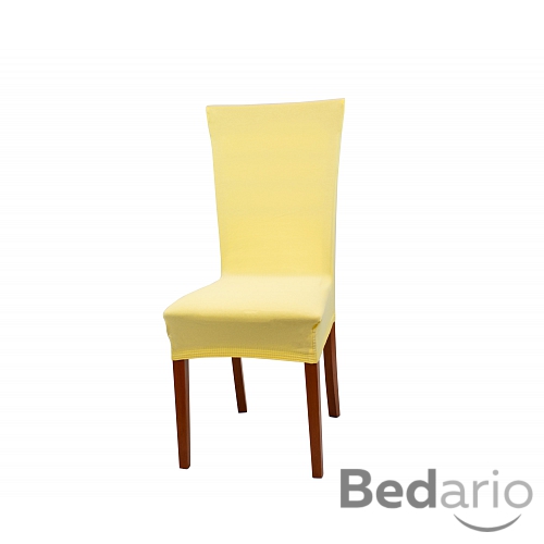 Univerzální elastický potah na židli Jersey - Žlutá