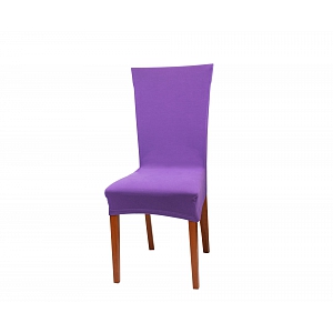 Univerzální elastický potah na židli Jersey - Fialová