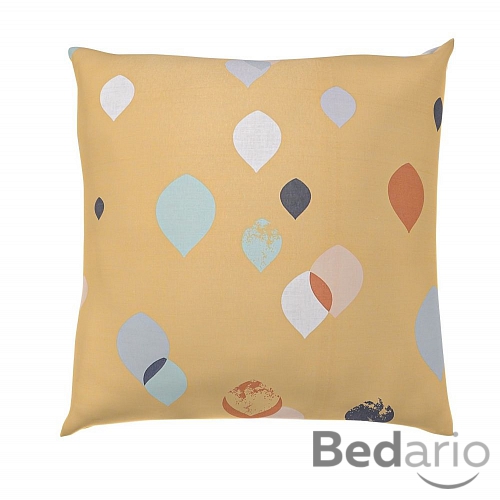 Bavlněný povlak na polštář DELUXE 50x50 SERENA žlutá