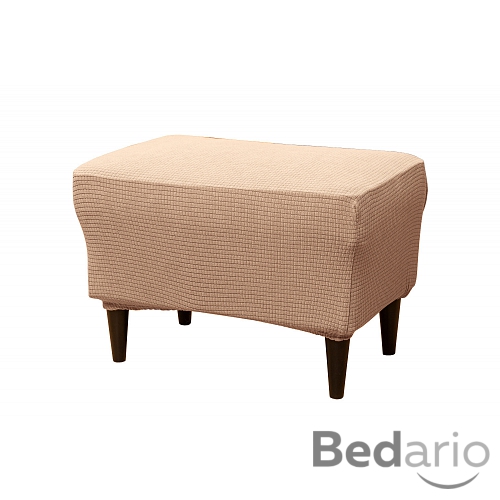 Potah na taburet Stella - Béžová