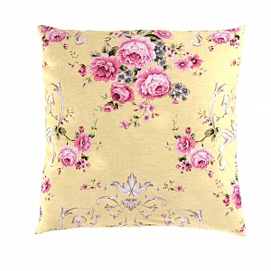 Bavlněný povlak na polštář PROVENCE COLLECTION 50x50 CLER žlutá
