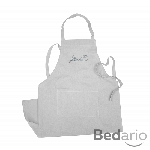 Kuchyňská zástěra s vyšitým podpisem herečky LucieBenešové