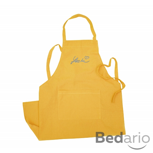 Kuchyňská zástěra s vyšitým podpisem herečky LucieBenešové