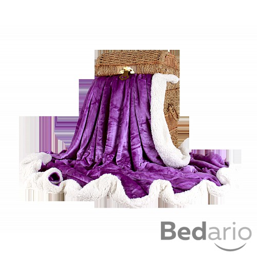 Deka beránek 150x200 - Světle Fialová