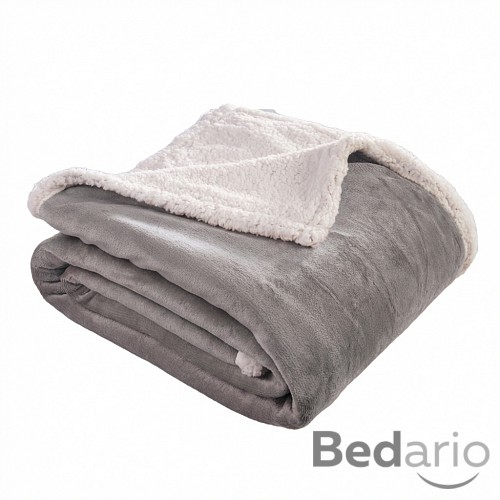 Deka beránek 150x200 - Šedá