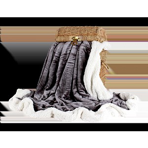 Deka beránek 150x200 - Tmavě Šedá