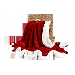 Deka beránek 150x200 - Červená