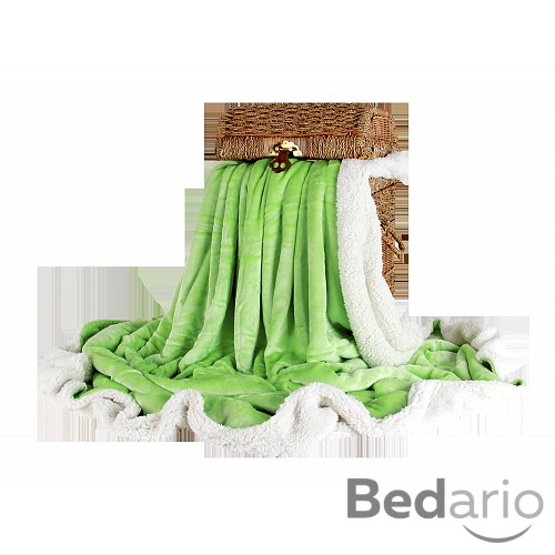 Deka beránek 150x200 - Zelená