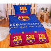 Bavlněné povlečení FC BARCELONA modrá/vínová 140x200+70x90