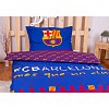 Bavlněné povlečení FC BARCELONA modrá/vínová 140x200+70x90