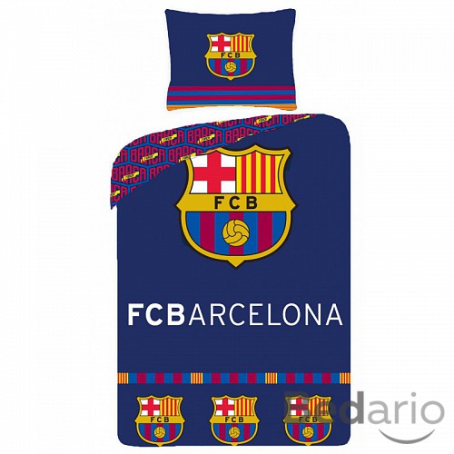 Bavlněné povlečení FC BARCELONA modrá 140x200+70x90