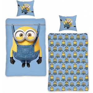 Dětské bavlněné povlečení Mimoni V. 140x200 70x90