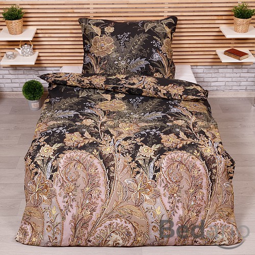 Bavlněné povlečení MUZEUM černé 140x220+70x90