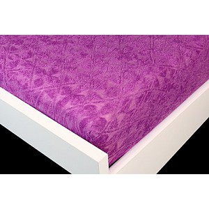 Žakárové prostěradlo 90x200 Premium - Fialová