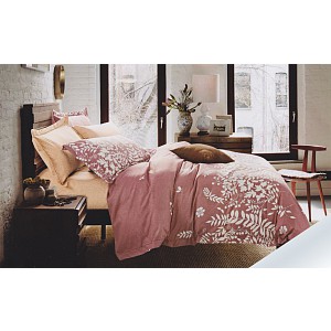 Hebké bavlněné povlečení 140x200+70x90+40x40 Brown trees