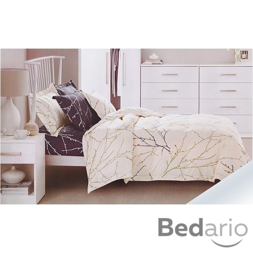 Hebké bavlněné povlečení 140x200+70x90+40x40 Cream trees