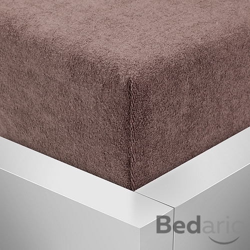 Froté prostěradlo 160x200 Premium - Tmavě hnědá