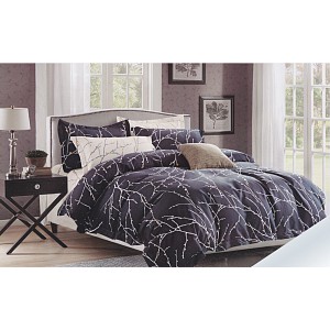 Hebké bavlněné povlečení 140x200+70x90+40x40 Blue trees