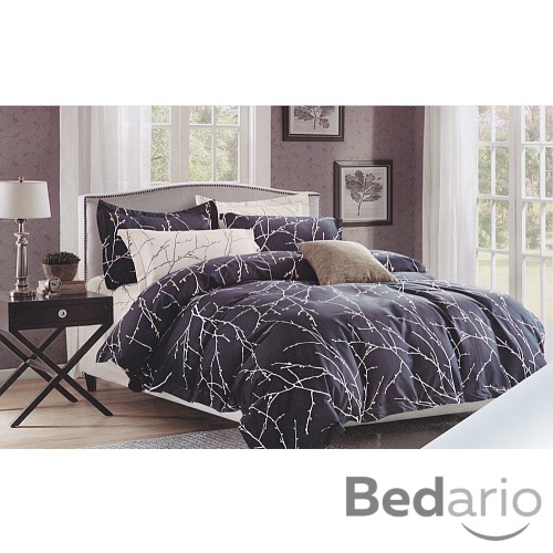 Hebké bavlněné povlečení 140x200+70x90+40x40 Blue trees