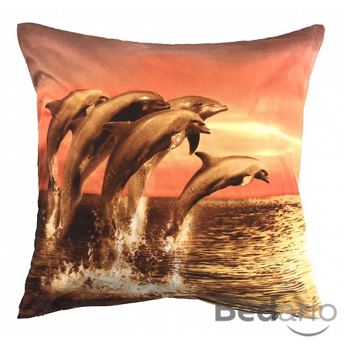 3D povlak 45x45 - Delfíni