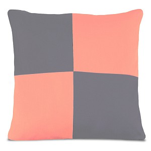 Povlak na polštářek KUBA V32 šed./V18 korál. 40x40