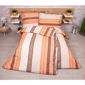 Zvýhodněná sada bavlněného povlečení na dvě klasická lůžka - Cihly