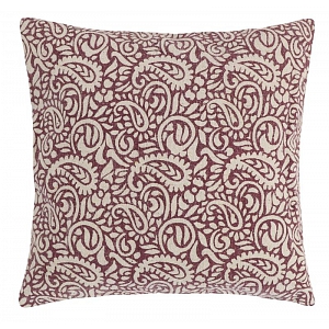Bavlněný povlak na polštář PAULA 45x45 - Bordo kašmír