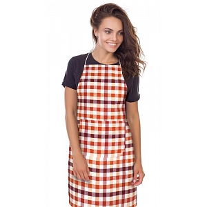 Kuchyňská zástěra EMA - Kostka terra