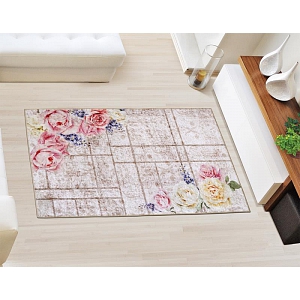 Běhoun 3D tisk 80x120 - Růže