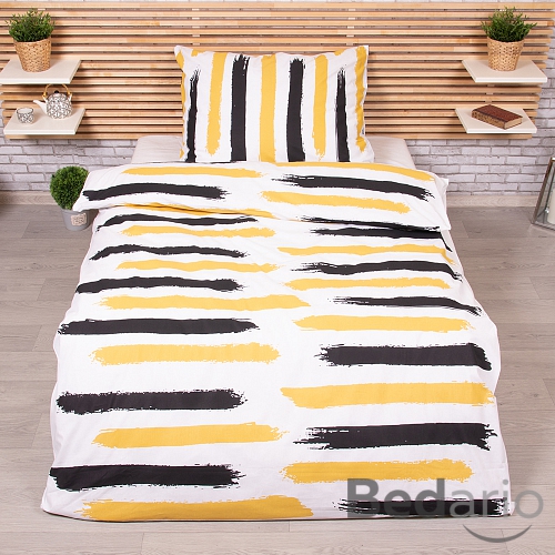 Bavlněné povlečení 140x200+70x90 Čáry