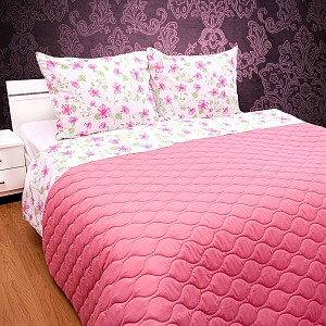 Prošívaný dekorační přehoz 160x230 růžová