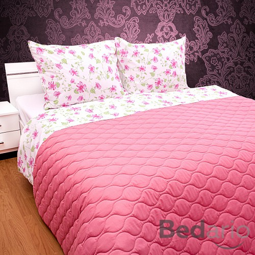 Prošívaný dekorační přehoz 160x230 růžová