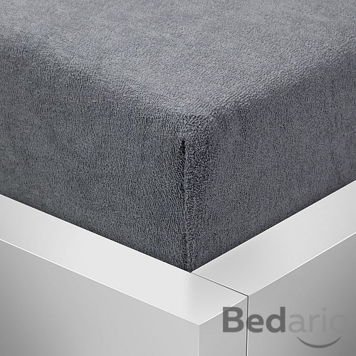 Froté prostěradlo do postýlky 60x120 Premium - Tmavě šedá