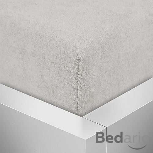 Froté prostěradlo do postýlky 60x120 Premium - Světle šedá