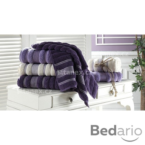 Froté ručník Paris LUX - TMAVĚ FIALOVÁ