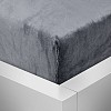 Mikroplyšové prostěradlo 90x200 Elegance - Tmavě šedá