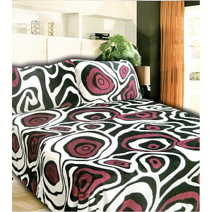 Mikroplyšové povlečení Premium 140x200+70x90 Efekt vínový