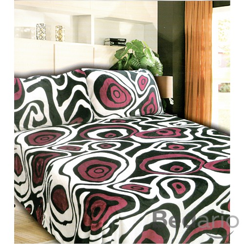 Mikroplyšové povlečení Premium 140x200+70x90 Efekt vínový