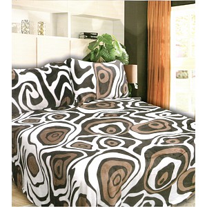 Mikroplyšové povlečení Premium 140x200+70x90 Efekt kávový