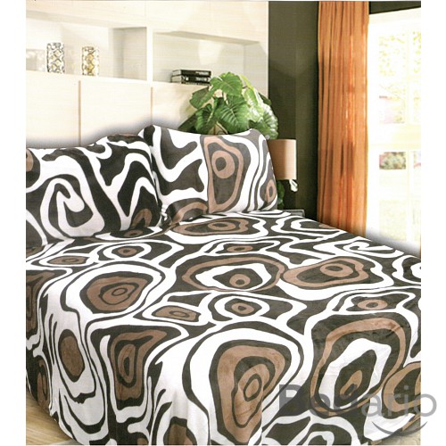 Mikroplyšové povlečení Premium 140x200+70x90 Efekt kávový