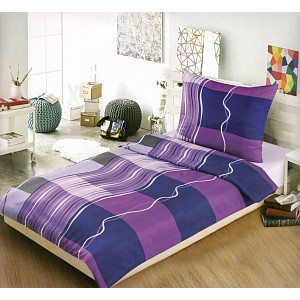 Microtop povlečení Easy 140x200 70x90 Fialové vlny