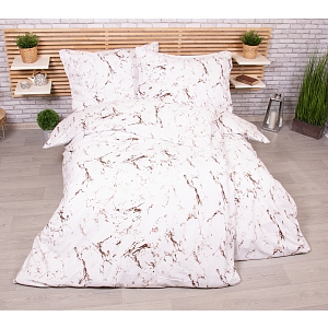 Zvýhodněná sada Microtop povlečení na dvě lůžka 140x200+70x90 Mramor hnědý II