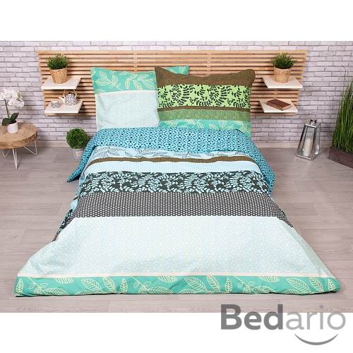 Francouzské bavlněné povlečení 220x200+2x70x90 Fiori