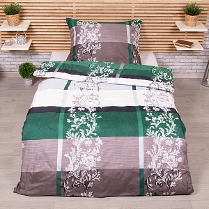 Hebké povlečení 140x200+70x90 Luana - zelená