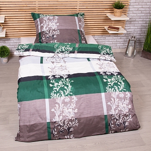 Hebké povlečení 140x200+70x90 Luana - zelená