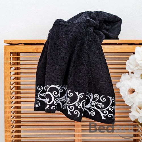 Froté osuška VENEZIA LUX - ČERNÁ